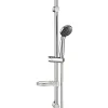Colonne Barre de douche chromee entraxe reglable 70 cm douchette monojet mobile