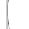 Colonne de bain/douche thermostatique avec pommeau + douchette 2 jets + flexible + barre réglable, chrome, Hansgrohe Vernis Shape