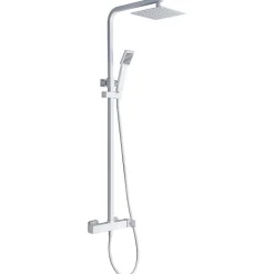 Colonne de Douche Anti-Calcaire Blanc Mat IMEX FIYI BDF016/BL