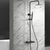 Colonne de Douche Anti-Calcaire Noir Mat IMEX BDD038/NG