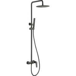 Colonne de Douche Anti-Calcaire Black Gun Métal IMEX DELOS BDD055/BGM