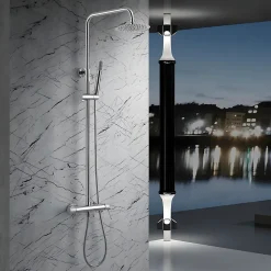 Colonne de Douche Anti-Calcaire Chrome IMEX BDD038