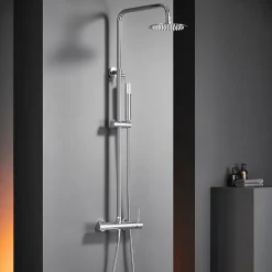 Colonne de Douche Anti-Calcaire Chrome IMEX MONZA BDM039