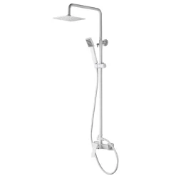 Colonne de Douche Anti-Calcaire Blanc Mat IMEX ART BDAR025/BL