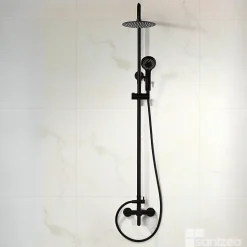 Colonne de Douche Anti-Calcaire Noir Mat IMEX ROMA BDR001/NG