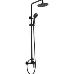 Colonne de Douche Anti-Calcaire Noir Mat IMEX ROMA BDR001/NG