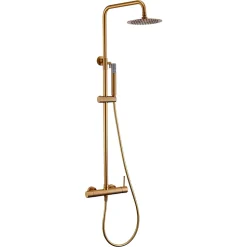 Colonne de Douche Anti-Calcaire Or Brossé IMEX MONZA BDM039/OC