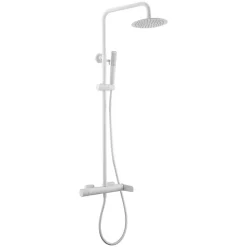 Colonne de Douche Anti-Calcaire Blanc Mat IMEX DINAMARCA BDR031/BL