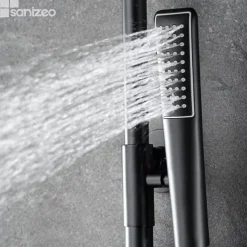 Colonne de Douche Anti-Calcaire Noir Mat IMEX DELOS BDD055/NG