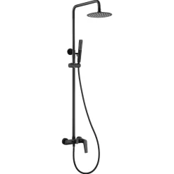 Colonne de Douche Anti-Calcaire Noir Mat IMEX DELOS BDD055/NG