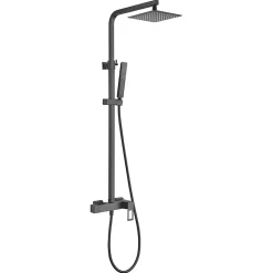 Colonne de Douche Anti-Calcaire Noir Mat IMEX SUECIA BDC032/NG