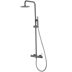 Colonne de Douche Anti-Calcaire Black Gun Métal IMEX MONZA BDM039/BGM