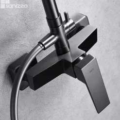Colonne de Douche Anti-Calcaire Black Gun Métal IMEX ART BDAR025/BGM