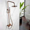 Colonne de Douche Anti-Calcaire Or Rose Brossé IMEX IMEX OLIMPO BDC033/ORC