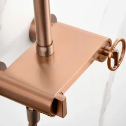 Colonne de Douche Anti-Calcaire Or Rose Brossé IMEX IMEX OLIMPO BDC033/ORC