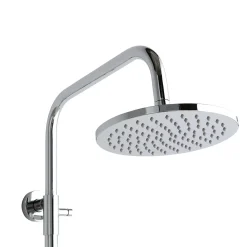 Colonne De Douche Avec Douchette Et Pommeau Fixe Ronde