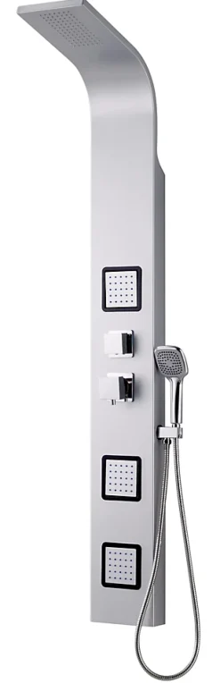 Colonne De Douche Avec Fonction Hydromassage Couleur Gris
