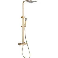 Colonne de douche avec mitigeur thermostatique LOMAZOO Estrella doré