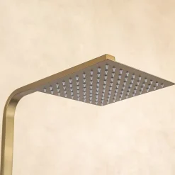 Colonne de douche avec mitigeur thermostatique LOMAZOO Estrella doré