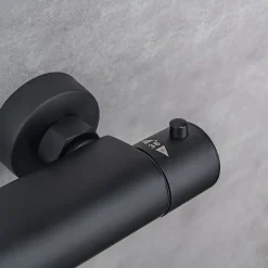 Colonne de douche avec mitigeur thermostatique LOMAZOO Lando noir