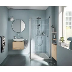 Colonne de douche avec mitigeur thermostatique - Economie d'eau - GROHE Vitalio Comfort 250 - Chromé - 26696001