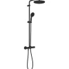 Colonne de douche avec mitigeur thermostatique - Economie d'eau - GROHE Vitalio Start System 250 - Noir Mat - 266772431