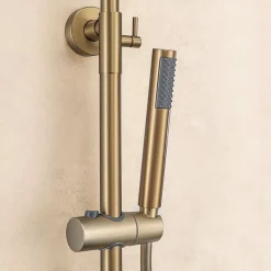 Colonne de douche avec mitigeur thermostatique LOMAZOO Orléan doré