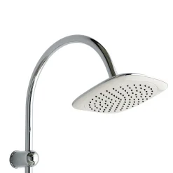 Colonne De Douche Avec Pommeau Fixe Et Douchette De Forme Carrée