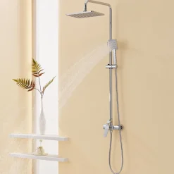 Colonne de Douche avec Robinetterie , Auralum max Ensemble de Douche avec pommeau + douchette + flexible