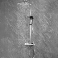 Colonne de Douche avec Robinetterie Thermostatique, Auralum MAX Ensemble de Douche avec pommeau + douchette