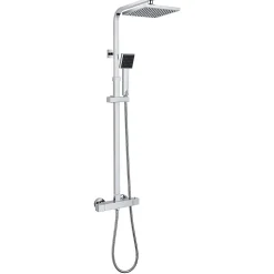 Colonne de Douche avec Robinetterie Thermostatique, Auralum max Ensemble de Douche avec pommeau + douchette