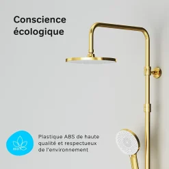 Colonne de douche baignoire thermostatique Système de douche avec mitigeur thermostatique, doré, F07XA499 X-Joy AM.PM