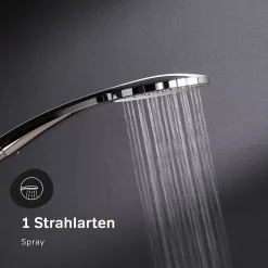 Colonne de douche baignoire sans robinet, Système de douche, Barre de douche Chrome F07TB000 Hit AM.PM