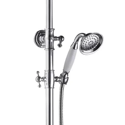 Colonne de douche chromé rétro mitigeur mécanique Essebagno Leeds 2