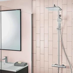Colonne de douche Crometta E 240 EcoSmart avec mitigeur thermostatique HANSGROHE 27281000