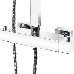 Colonne de douche design carre Robinet Mitigeur thermostatique chrome