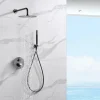 Colonne de Douche Encastrée Anti-Calcaire Black Gun Métal IMEX MONZA GPM039/BGM