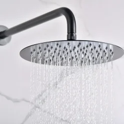 Colonne de Douche Encastrée Anti-Calcaire Black Gun Métal IMEX MONZA GPM039/BGM