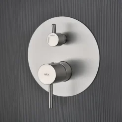 Colonne de Douche Encastrée Anti-Calcaire Niquel Brossé IMEX MONZA GPM039/NQ