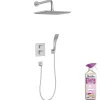 Colonne de douche encastrée thermostatique JACOB DELAFON Modulo tête carrée + nettoyant