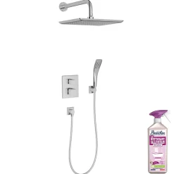 Colonne de douche encastrée thermostatique JACOB DELAFON Modulo tête carrée + nettoyant