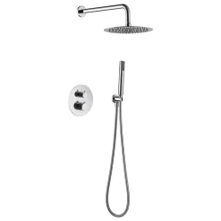 Colonne de Douche Encastrée Thermostatique Anti-Calcaire Chrome IMEX MONZA GTD038