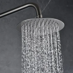 Colonne de Douche Encastrée Thermostatique Anti-Calcaire Black Gun Métal IMEX MONZA GTD038/BGM