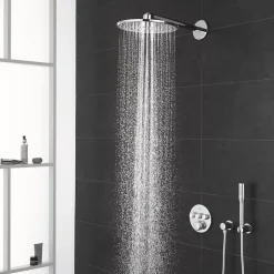Colonne de douche encastrée thermostatique GROHE Grotherm SmartControl Douchette Euphoria Stick chromé