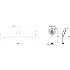 Colonne de douche encastrée thermostatique JACOB DELAFON Modulo rond
