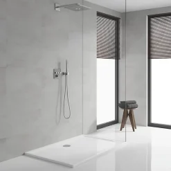 Colonne de douche encastrée thermostatique GROHE Grotherm SmartControl Douchette Euphoria Cube chromé