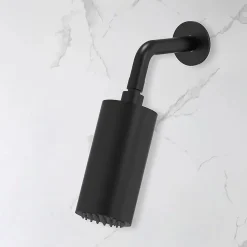 Colonne de douche encastrée thermostatique MINIMALISTA noir mat