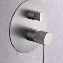 Colonne de Douche Encastrée Anti-Calcaire Nickel Brossé IMEX LINE GPD038/NQ