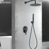 Colonne de Douche Encastrée Anti-Calcaire Noir Mat IMEX DELOS GPD055/NG