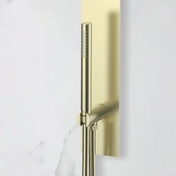 Colonne de douche encastrée thermostatique PURA or brossé